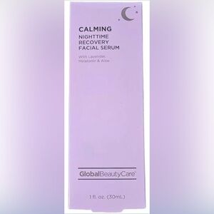 Global Beauty Care Calming Nighttime Recovery Facial Serum NEW Lavender Aloe